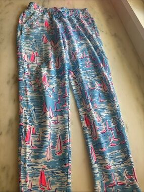 Lilly Pulitzer XXS Boatylicious French Terry Sweatpants pull on